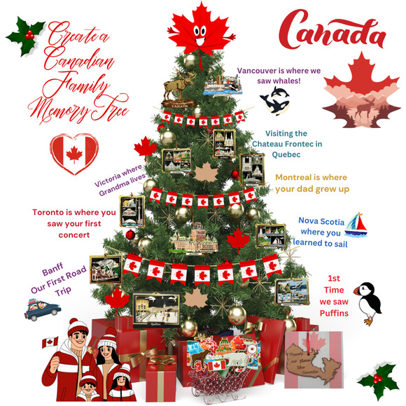 Canada Brass Ornament Mug Christmas Tree Cutting Memories Seasons Greetings - Picture 3 of 6